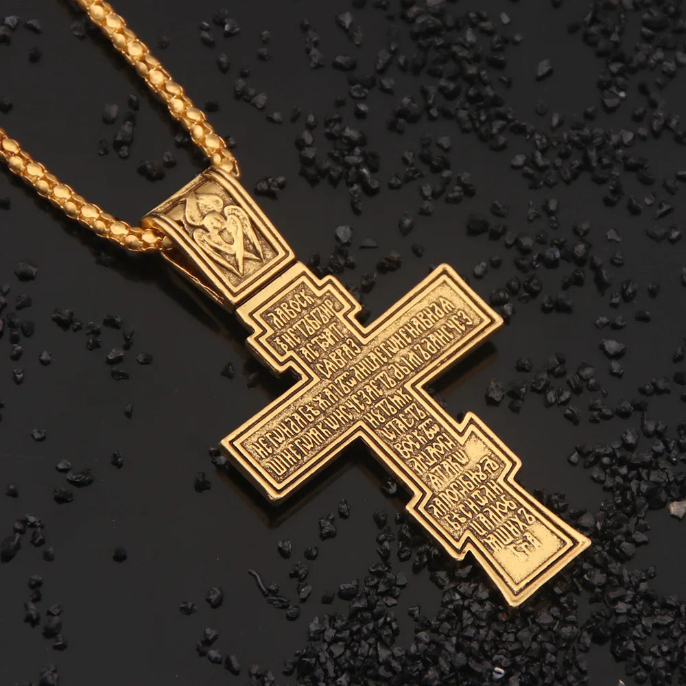 Movie John Wick Jesus Cross Necklace Crucifix