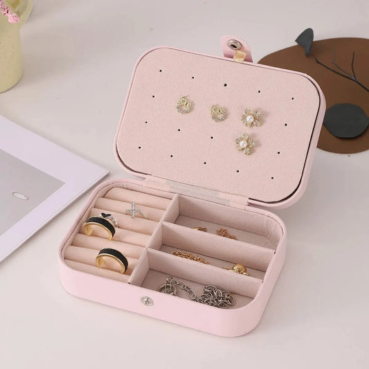 Portable Jewelry Storage Box Travel Organizer